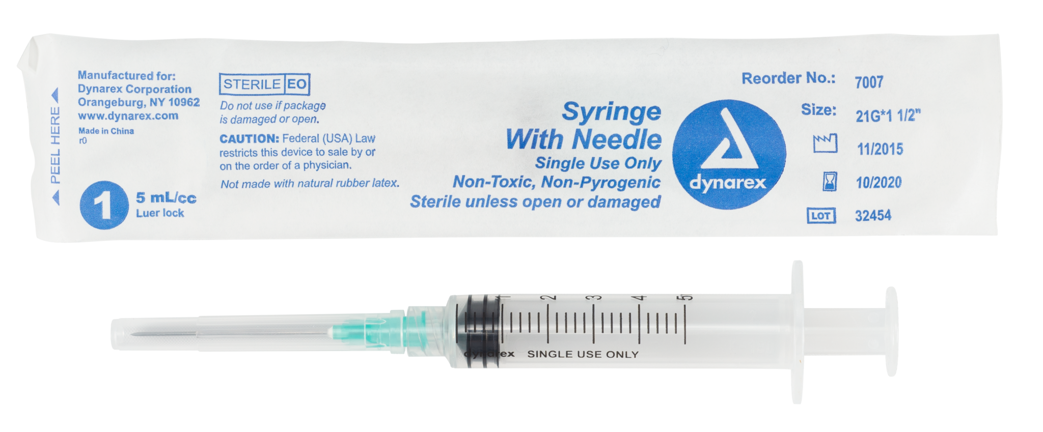 Syringes With Needle Dynarex Ocean Medical Supply