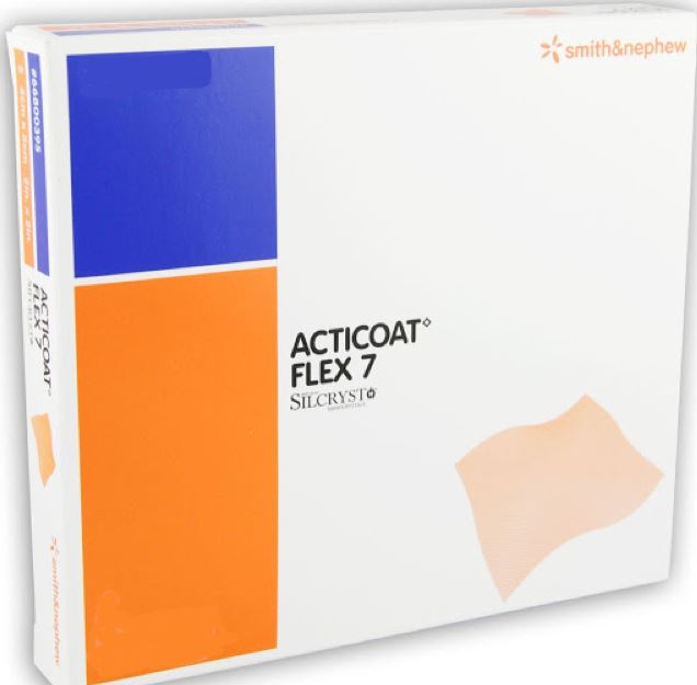 thumbnail image 2 of Smith And Nephew Acticoat Flex 7 Wound Dressing 8x16 – 6/BX, Sterile, Exp 09/25 2 of 4