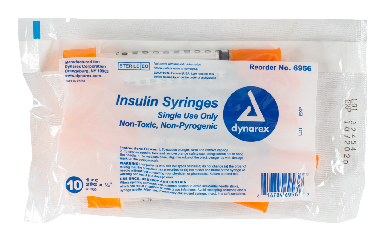 Insulin Syringes Dynarex 6956 Ocean Medical Supply