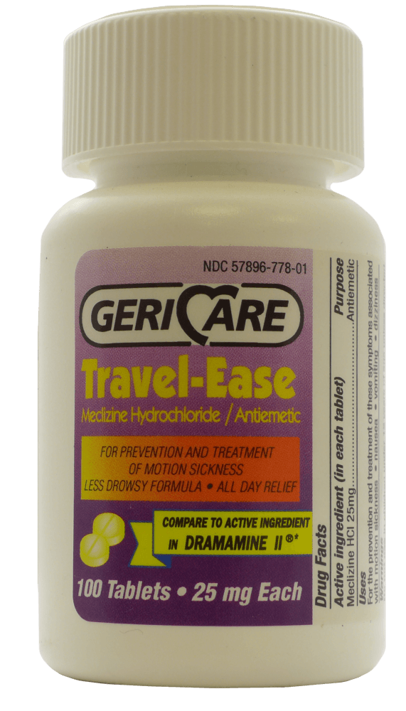 thumbnail image 2 of Reliable 1 Meclizine HCL 25 Mg Antiemetic Tablets 100 Count For Sale Online 2 of 10