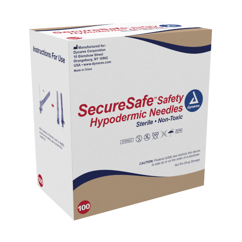 SecureSafe Hypodermic Syringes with Needles Dynarex 8966 Ocean