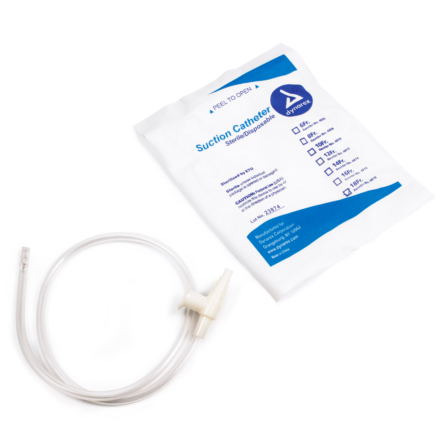 Suction Catheters - Sterile - Dynarex - 4818 - Ocean Medical Supply